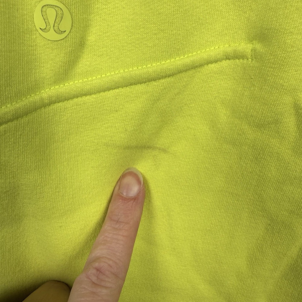 Lululemon Women's Pace Rival High-Rise Swift Shorts Neon Green Size 10 Sporty - Picture 6 of 7
